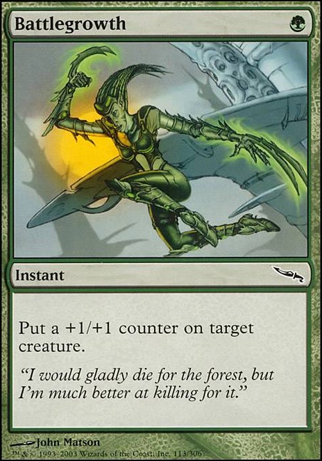 Battlegrowth feature for Mono Green Snakes