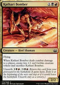 Kathari Bomber feature for Gobs for the Gob God (Rakdos Goblins PDH)