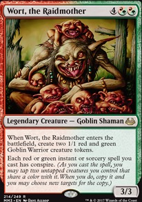 Wort, the Raidmother feature for Worts n Oozes - Slime against humanity EDH