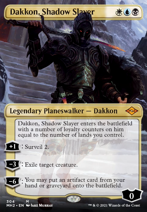 Dakkon, Shadow Slayer feature for Esper Stoneblade EDH