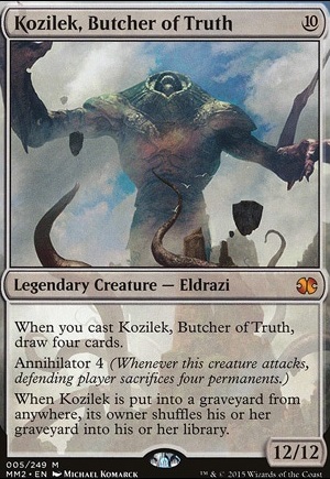 Kozilek, Butcher of Truth feature for Eldrazi Commander Deck
