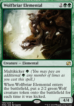 Green Worldwake Mtg Magic Rare 4x x4 4 PLAYED Wolfbriar Elemental 