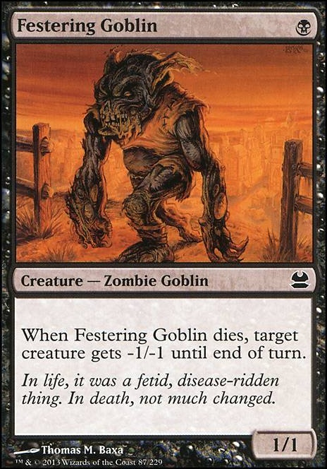 Featured card: Festering Goblin