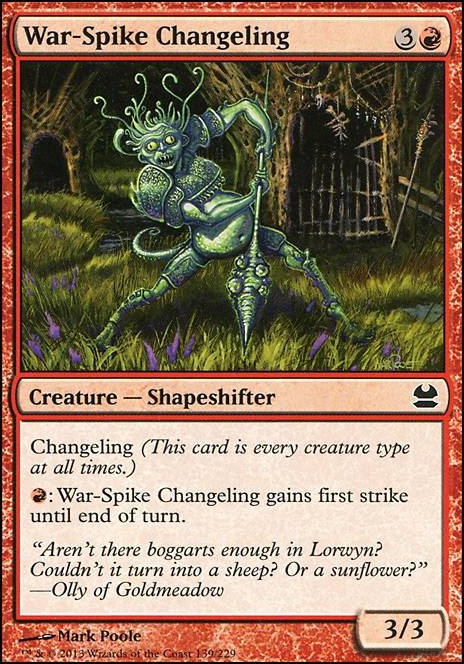 Featured card: War-Spike Changeling