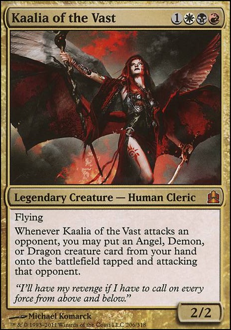 Kaalia of the Vast feature for Mardu Angels and Demons