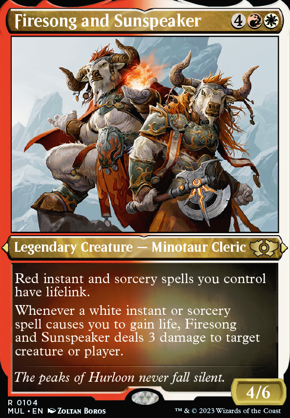 Firesong and Sunspeaker feature for Firesong and Sunspeaker Commander