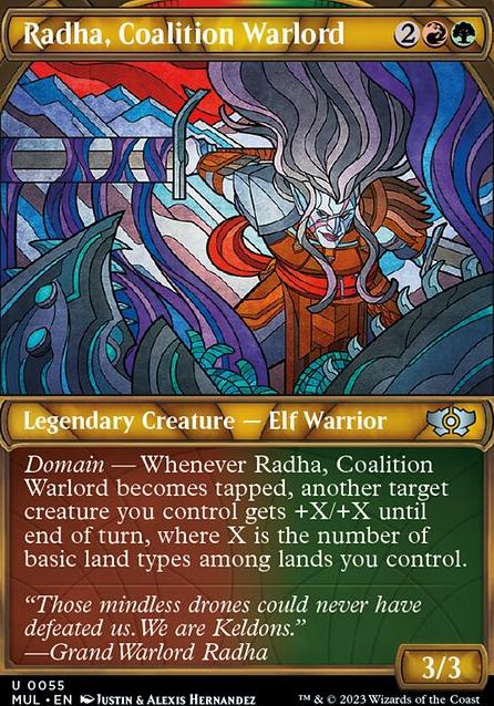 Featured card: Radha, Coalition Warlord