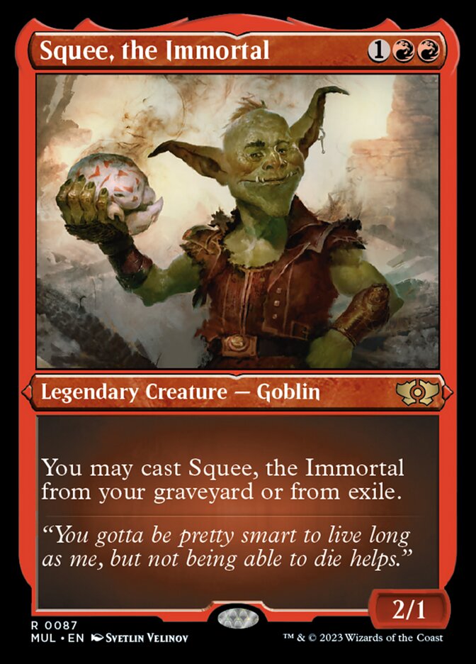 Commander: altered Squee, the Immortal