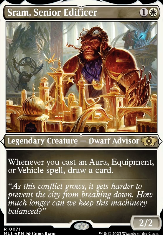 [EDH] Sram, Senior Edificer - Voltron Equipment (Commander / EDH MTG Deck)