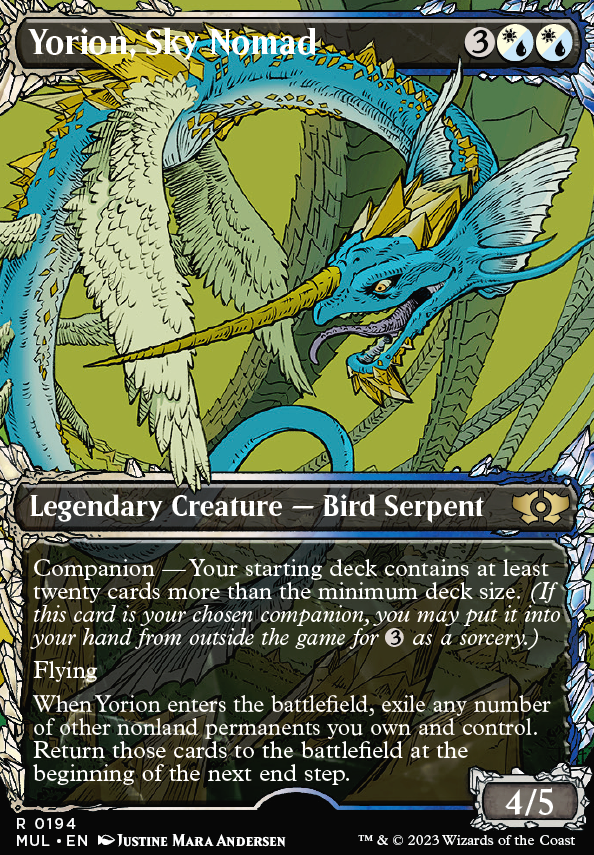 Yorion, Sky Nomad feature for Oops all value