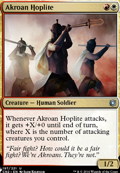 Akroan Hoplite feature for Soldiers and Golems