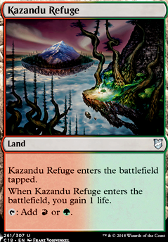 Kazandu Refuge feature for Devouring Frenzy