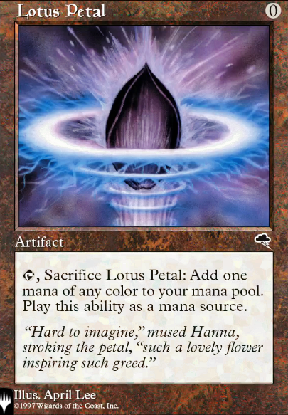 Lotus Petal feature for G/r first turn aggro