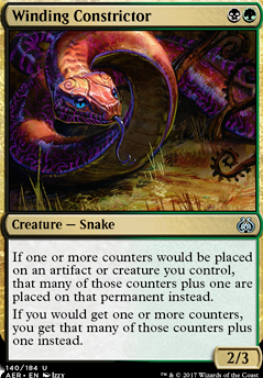 Winding Constrictor feature for Golgari Constrictor