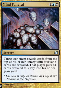Mind Funeral feature for The True God of Mill [[The Ancient One EDH]]