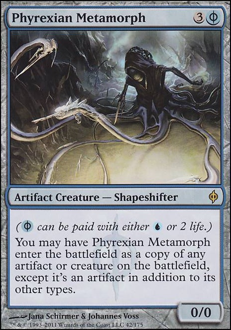 Phyrexian Metamorph feature for Brave the Storm