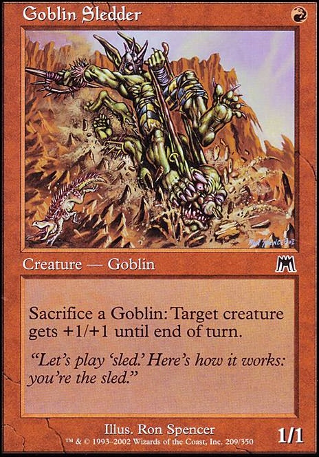Goblin Sledder feature for Under 5 Pounds Gobbos