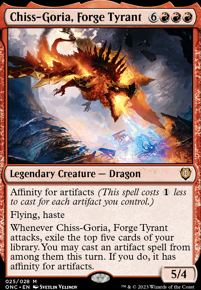 Chiss-Goria, Forge Tyrant feature for Affinity for Rubber Chickens (Chiss-Goria EDH)