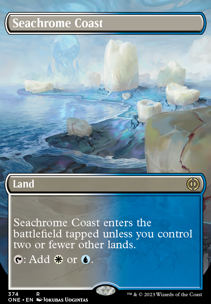 Seachrome Coast feature for Y'shtola, Night's Blessed Commander Deck (202 copy