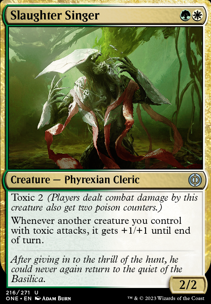 Slaughter Singer feature for Abzan Agro Poison