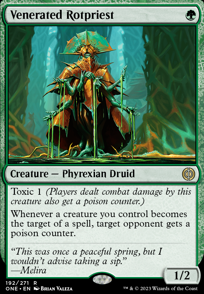 Venerated Rotpriest feature for Phyrexia
