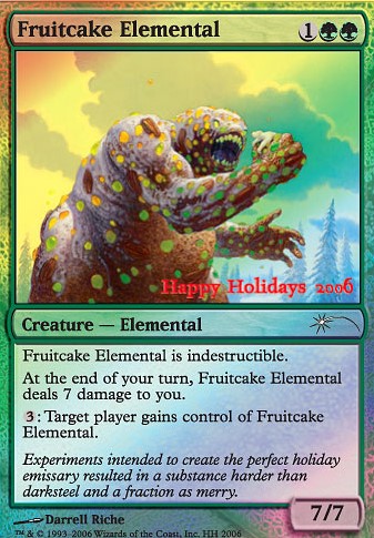Fruitcake Elemental feature for Happy Holidays