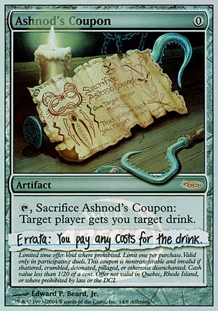 Featured card: Ashnod's Coupon