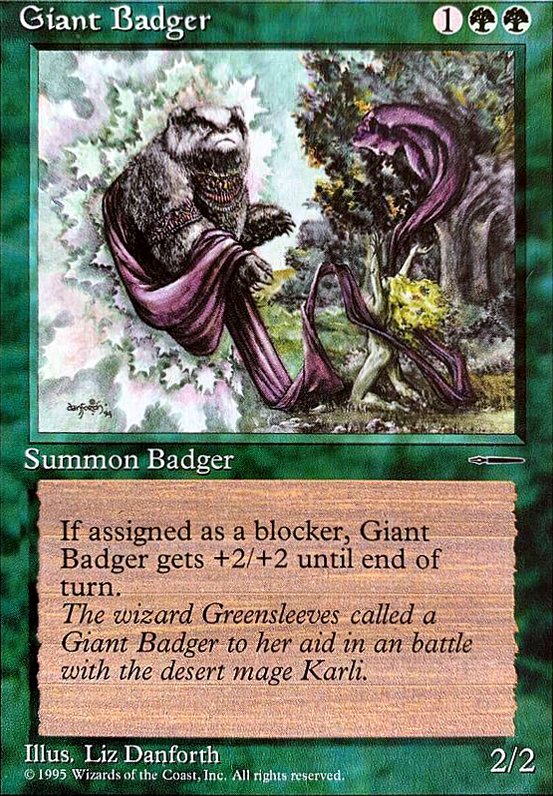 Giant Badger feature for Old red+green
