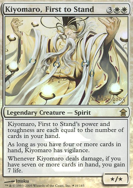 Kiyomaro, First to Stand feature for Card advantage.... in White?