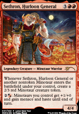 Sethron, Hurloon General feature for Sethron Minotaur Tribal