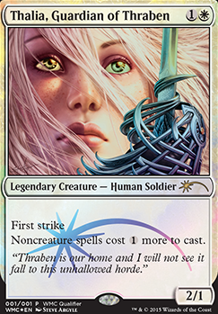 Featured card: Thalia, Guardian of Thraben