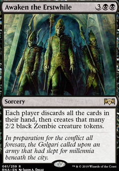 Awaken the Erstwhile feature for Zombie Horde EDH Style