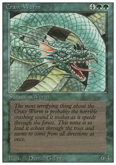 Featured card: Craw Wurm