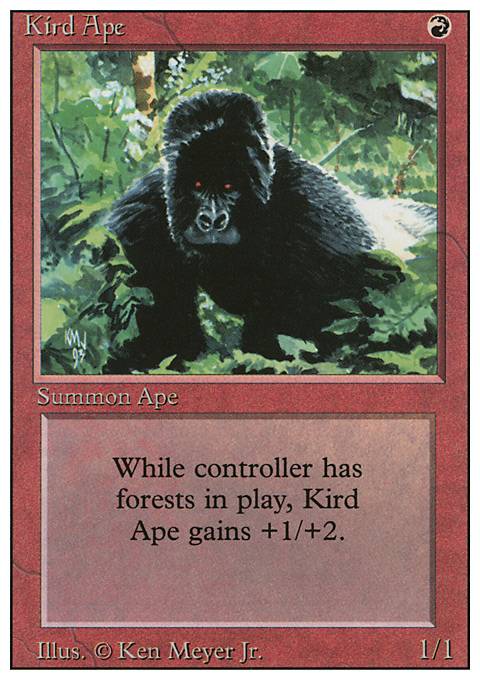 Kird Ape feature for Predator Aggro (new take on an old deck)