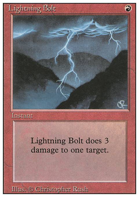 Lightning Bolt feature for Legacy - Budget OG Burn