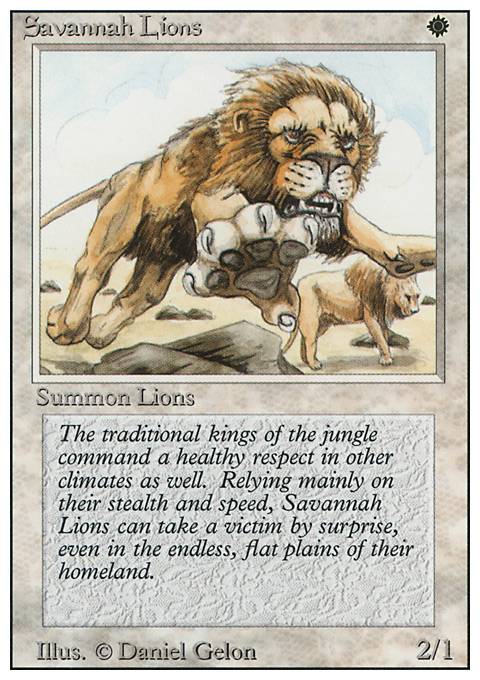 Featured card: Savannah Lions