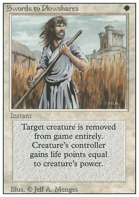 Swords to Plowshares feature for Bad Lin Sivvi deck
