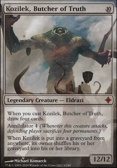 Kozilek, Butcher of Truth feature for Machines of Gods