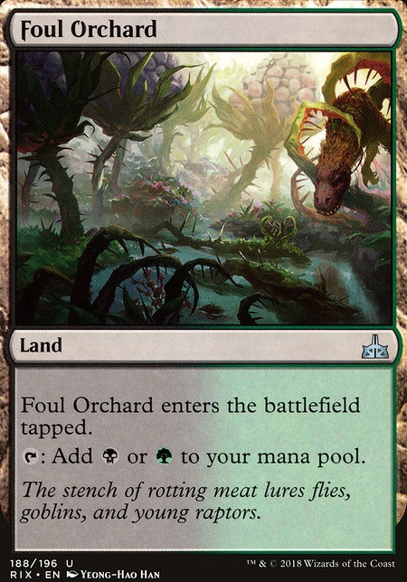 Foul Orchard feature for Reanimated Treasures-Arena