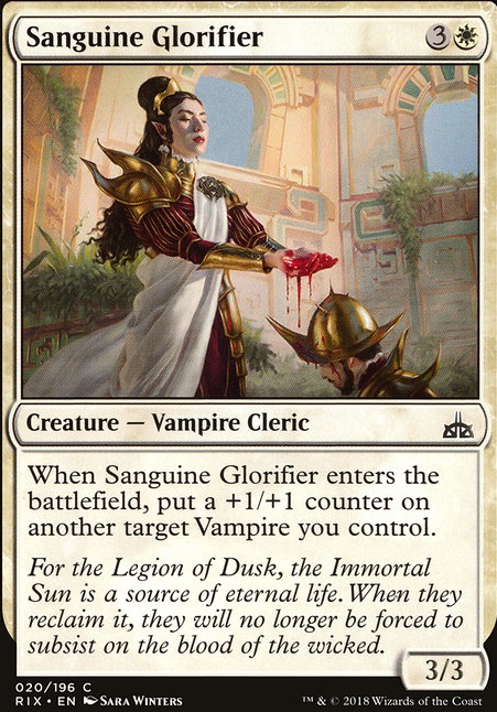 Sanguine Glorifier feature for Blood and Light