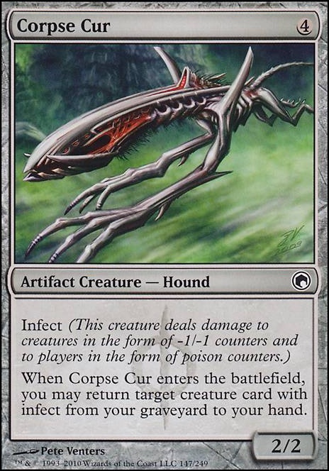 Corpse Cur feature for Urabrask Wants to Fight against Phyrexia