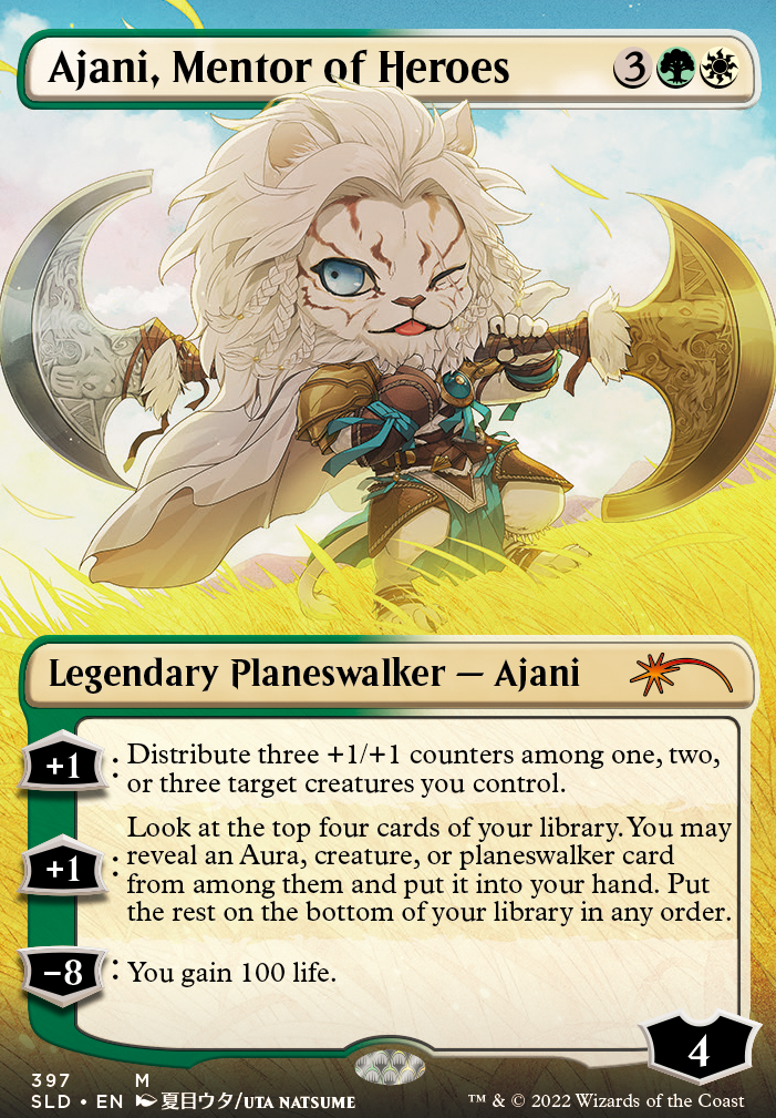 Ajani, Mentor of Heroes feature for W/G Weird Chaos
