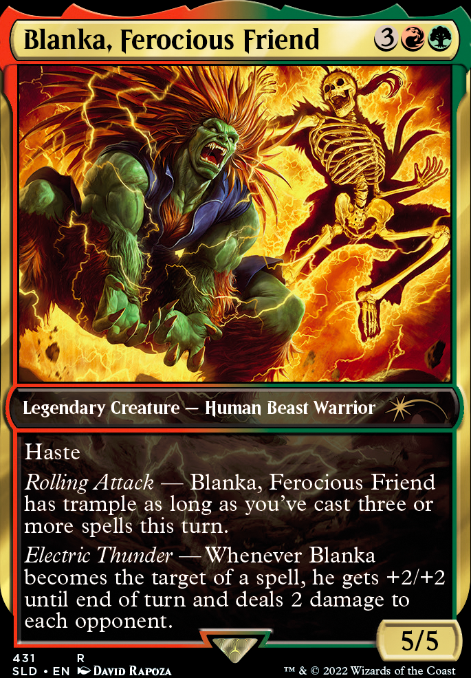 Blanka, Ferocious Friend feature for Charged Up | Blanka/Howling Abomination Commander