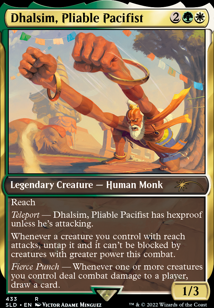 Dhalsim, Pliable Pacifist feature for Go go gadget arms!