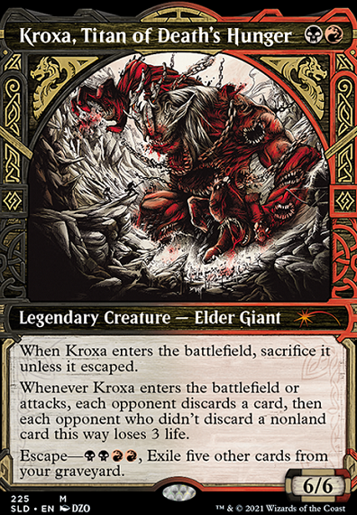 Kroxa, Titan of Death's Hunger feature for Chainer, Discard Master