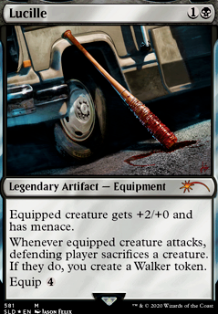 Lucille feature for Cold as Ice, Willing to Sacrifice (Negan EDH)