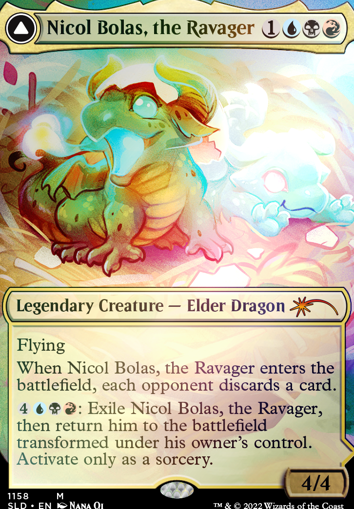 Nicol Bolas, the Ravager feature for Nicol Bolas Grixis Superfriends
