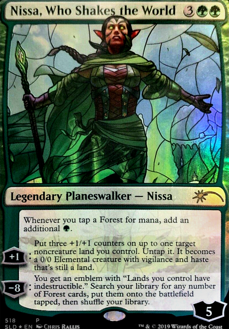Nissa, Who Shakes the World feature for Salty Bloody ELVES