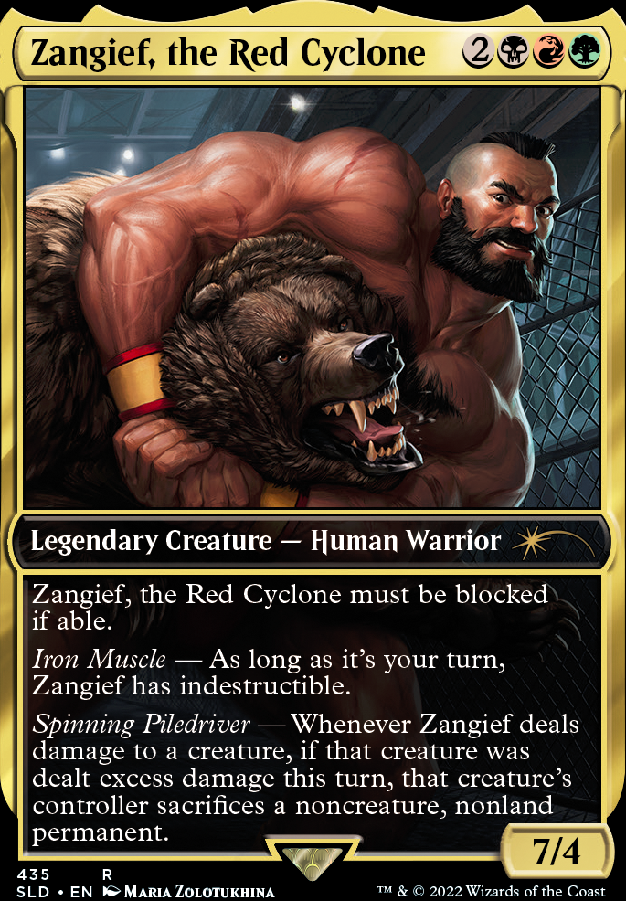 Zangief, the Red Cyclone feature for A big man