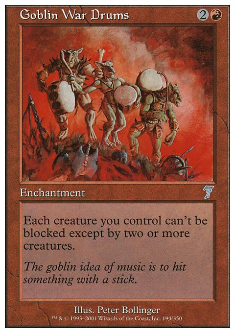 4 Goblin War Drums ~ Red Fifth 5th Edition Mtg Magic Common 4x x4 